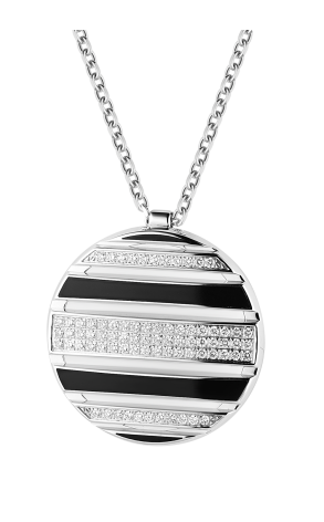 Подвеска Chaumet Class One White Gold Diamonds Enamel & Rubber (38008)