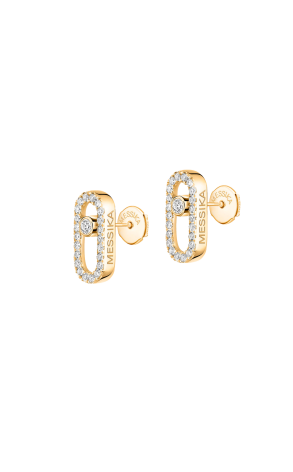 Пусеты Messika Move Uno Yellow Gold Diamond 5634 (41219) №2