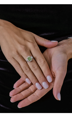 Кольцо RalfDiamonds 2.02 ct Fancy Light Brownish Greenish Yellow/SI2 & White Multishape Cut Diamonds (41218) №3