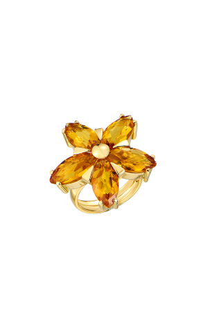 Кольцо  Citrine & Yellow Gold (41973)