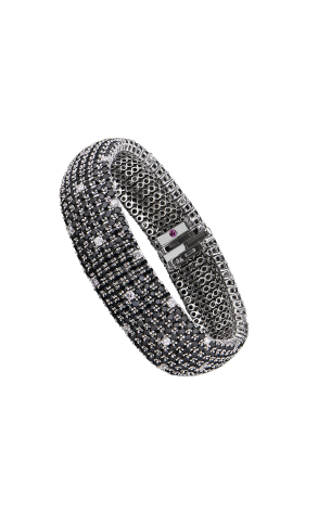 Браслет Roberto Coin White Gold Black Sapphire & White Diamond "Fantasia Bracelet" (41341)