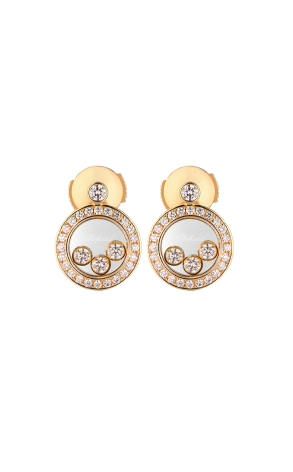 Серьги Chopard Happy Diamonds Yellow Gold 83/3957 (38039)
