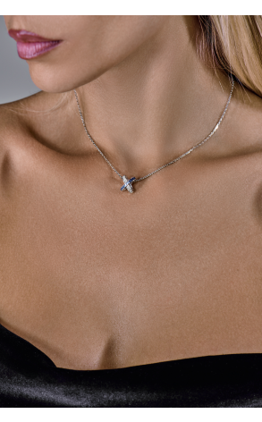 Подвеска Chaumet Jeux de Liens White gold & Sapphires & Diamonds 085257 (43048) №2