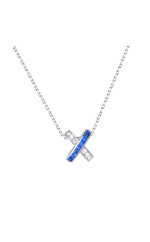 Подвеска Chaumet Jeux de Liens White gold & Sapphires & Diamonds 085257 (43048)