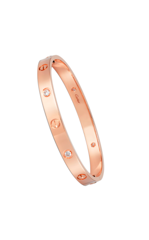 Браслет Cartier LOVE BRACELET 4 DIAMONDS rose Gold CRB6069917 (37653)
