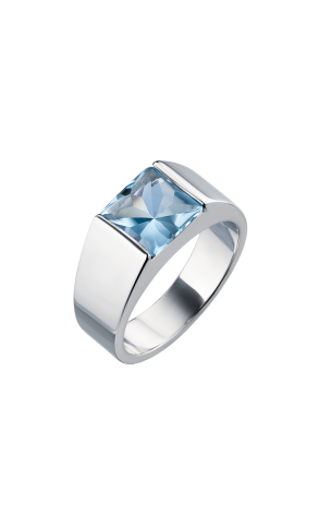 Кольцо Cartier Tank Aquamarine in White Gold (SIZE 56) (37847)