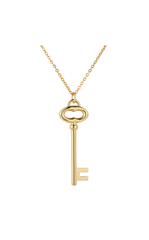 Подвеска Tiffany & Co Large 5.0 cm Key Yelow Gold Pendant (42875)