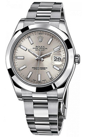 Часы Rolex Datejust 41 mm Steel Silver Dial 116300 (36859)