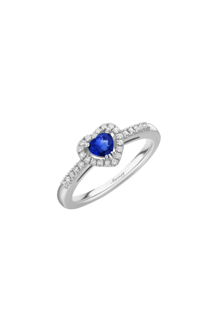 Кольцо Mercury 0,25 ct Heart Shape Sapphire & Diamonds & White Gold MR18749WS (43659)