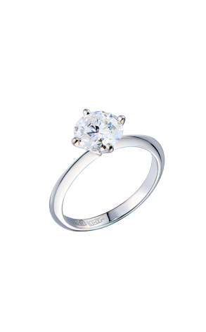 Кольцо  1,57 сt G/VS2 Round Cut Diamond МГУ (42908)