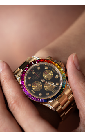 Часы Rolex Daytona 116528 Custom Rainbow Diamonds Yellow Gold 116528 (26672) №3