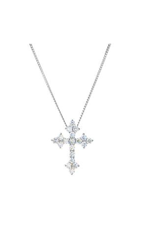Крест  Gothic Cross 0,40 ct Round Brilliant White Gold (41479)