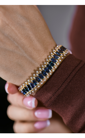 Комплект Vasily Konovalenko Diamonds & Sapphires Magnificent lady evening party set Piece Unique (42022) №4