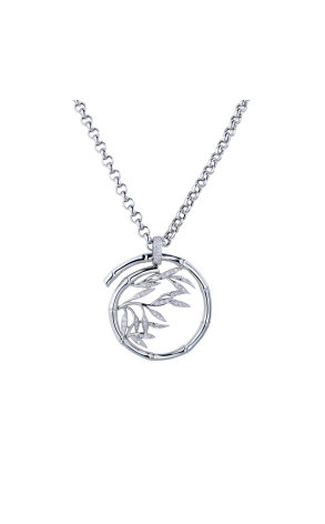 Подвеска Carrera y Carrera Bambu Maxi White Gold & Diamonds (42352)