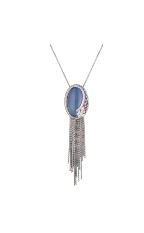Подвеска Carrera y Carrera Sierpes Maxi White Gold & Chalcedony & Diamonds DA13602 (40633)
