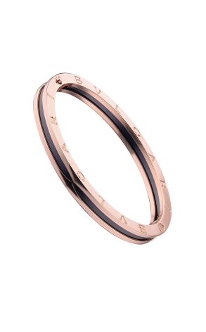 Браслет Bvlgari Bzero1 Black Ceramic Rose Gold Bracelet 351415 (35770)