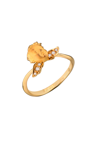 Кольцо Carrera y Carrera Angelitos Cherub Yellow Gold & Diamonds (40351)