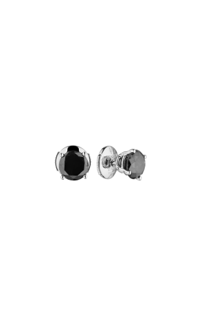 Пусеты De grisogono 0,80 ct - 0.80 ct Black Round Cut Diamonds (38468)