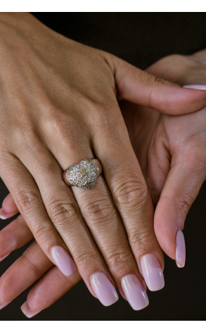 Кольцо  White Gold Diamonds Heart (42754) №3