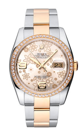 Часы Rolex Datejust 36 mm Flower Dial Diamond Bezel 116243 (36257)