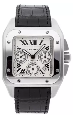 Часы Cartier Santos de 100 Chronograph XL W20090X8/2740 (41469)