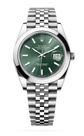 Часы Rolex Datejust Green Dial Jubilee 126300 (38542)