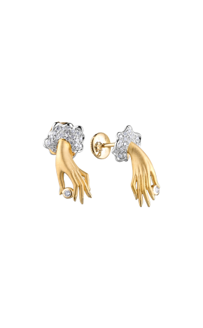Серьги Carrera y Carrera Diamond Hand Earrings (36190)