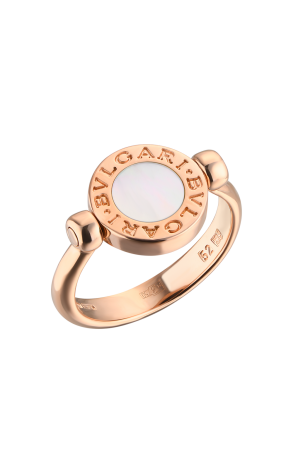 Кольцо Bvlgari - Rose Gold Flip Mother-of-pearl & Onyx (Size 52) 347762 (43805)