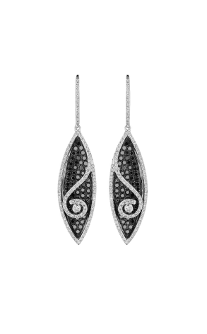 Серьги RalfDiamonds Black & White 3.10 ct Diamonds (38551)