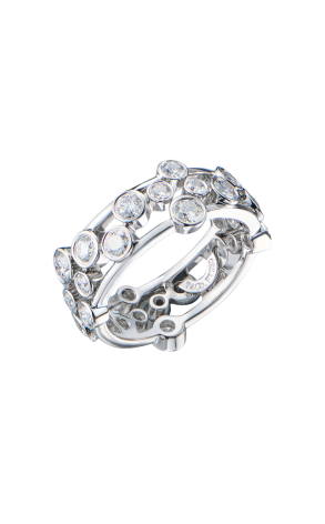 Кольцо Tiffany & Co Platinum Diamond Bubble Band (43240)