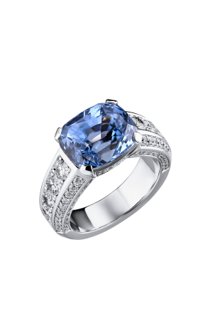Кольцо RalfDiamonds Natural Sapphire 7,92 ct Blue/VVS & Round Brilliant 1.72 ct (37113)