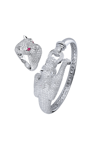 Комплект  Diamonds 11,0 ct & Ruby White Gold (36866)
