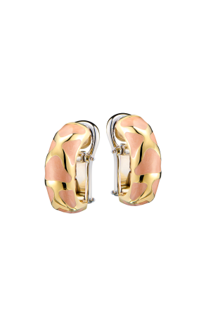 Серьги Roberto Coin Yellow Gold Rose Enamel (41860)