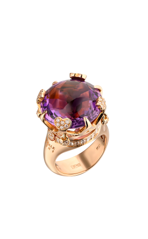 Кольцо Pasquale Bruni Sissi Amethyst Rose Gold 14598R (38999)