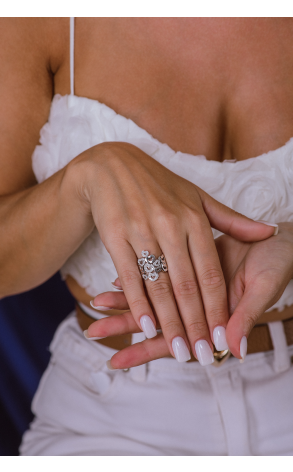 Кольцо Pasquale Bruni Amore White Gold & Diamonds Heart (38451) №2