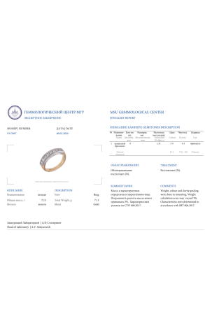 Кольцо  1,35 ct Princess Cut Diamonds & White & Yellow Gold (42024) №2