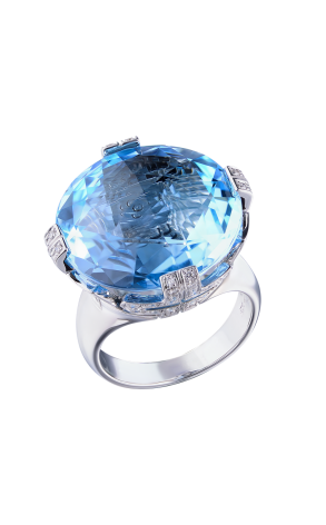 Кольцо Bvlgari Parentesi Cocktail Blue Topaz Ring (35797)