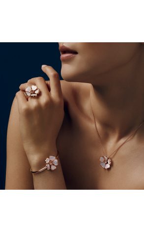 Кольцо Chopard Happy Hearts Flower Rose Gold Mother of Pearl 82A085-5307 (37954) №2