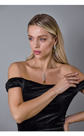 Серьги Antonini Gioielli Peridot & Diamonds White Gold (42617) №3