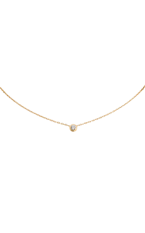 Колье Cartier d'Amour necklace Yellow Gold Large Model 0,18 ct B7215500 (41864)