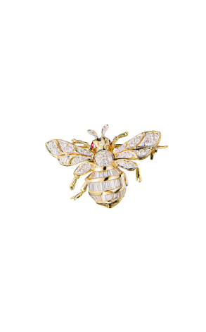 Брошь  Bee Brooche Yellow Gold & Diamond (42767)