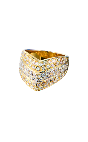 Кольцо  Two Tone Gold 1,150 ct Round Cut Diamonds (42647)
