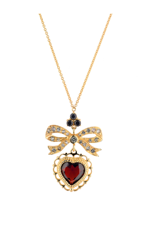Подвеска Dolce & Gabbana Love Yellow Gold Garnets & Sapphires WAEL1G WGRA1 Z0000 (37962)