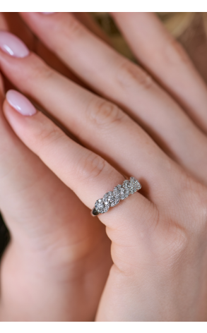Кольцо  0,48 ct Round Cut Diamonds & White Gold (40127) №4
