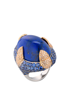 Кольцо Yanush Gioielli Lapis Lazuli & Blue Sapphires & Diamonds YR3603TTLL (40798)