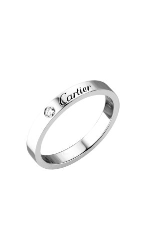 Кольцо Cartier C de Platinum wedding band CRB4051357 (37583)