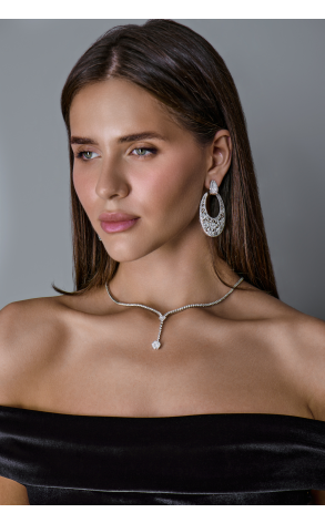 Серьги Carrera y Carrera Taj Mahal Madras White Gold & Diamonds DA10303-020101 (42353) №3