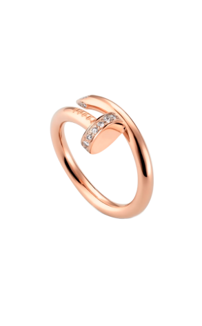 Кольцо Cartier Juste Un Clou Rose Gold Diamonds (Size 51) CRB4094851 (37745)