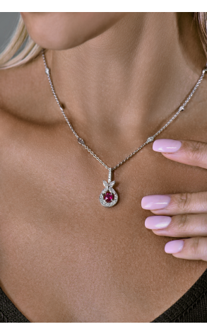 Подвеска GRAFF Ruby & Round and Marquise Diamonds (42689) №2