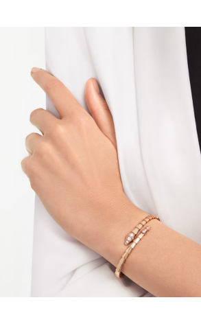 Браслет Bvlgari Serpenti Viper Rose Gold & Diamonds (SIZE 17) 360709 (43582) №2